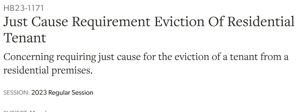 Rent Control Through The Backdoor In Colorado Passed The House 