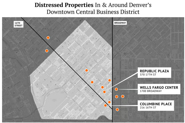 Denver distressed real estate spreads from downtown